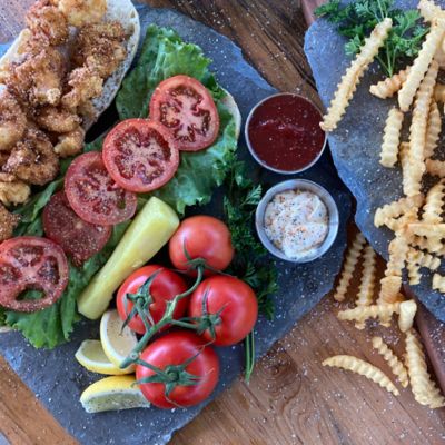 Image showing  10 qt. Stainless Fry Pot with Lid, Basket, & Thermometer