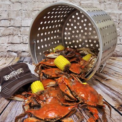 Image showing  40 qt. Stainless Stockpot with Spigot & Basket