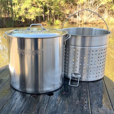 Image showing  82 qt. Stainless Bayou Boiler with Boil Basket