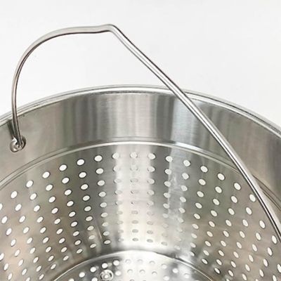 Image showing 7 th Bayou Classic 82 qt. Stainless Bayou Boiler with Boil Basket