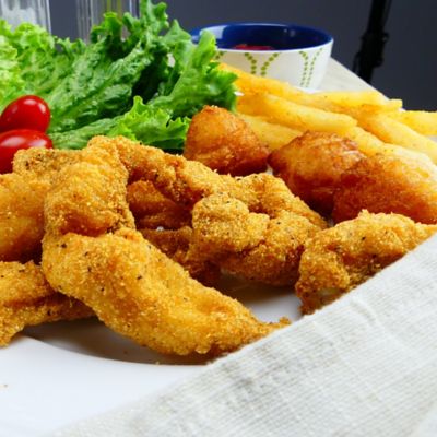 Image showing  Aluminum Fry Pot with Basket, 10 qt.