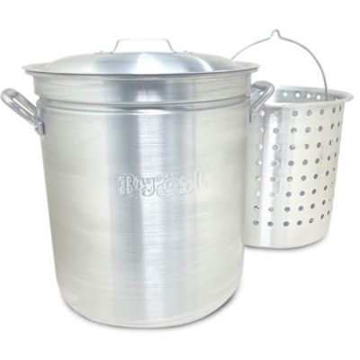 Bayou Classic 60 qt. Aluminum Stockpot with Basket