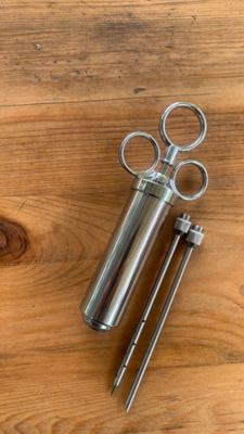 Image showing  2 oz. Stainless Seasoning Injector with 2 Needles