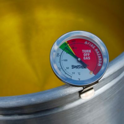 Image showing  12 in. Fry Thermometer with Stem Clip