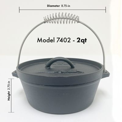 Image showing  2 qt. Cast Iron Dutch Oven with Stainless Handle