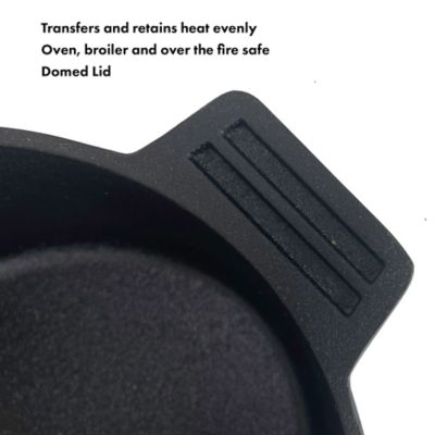 Image showing  6 qt. Cast Iron Oval Roaster with Lid
