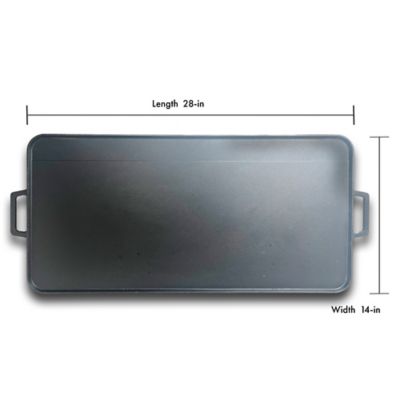 Image showing  28-in Cast Iron Reversible Rectangular Griddle