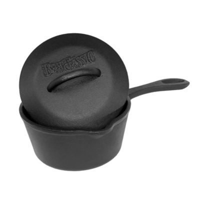 Bayou Classic 1-qt Covered Cast Iron Sauce Pot