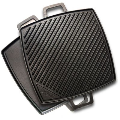 Bayou Classic 10.5 in. Cast Iron Reversible Griddle