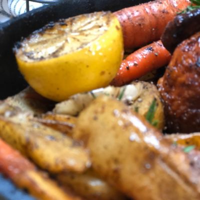 Image showing  5 qt. Cast Iron Skillet with Self Basting Lid