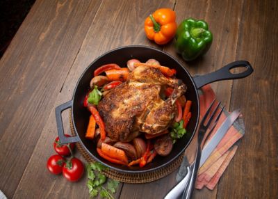 Image showing  5 qt. Cast Iron Skillet with Self Basting Lid