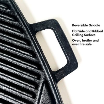Image showing  18 in. Cast Iron Reversible Griddle