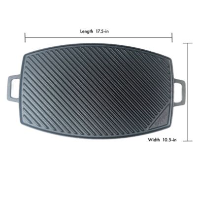 Image showing  18 in. Cast Iron Reversible Griddle