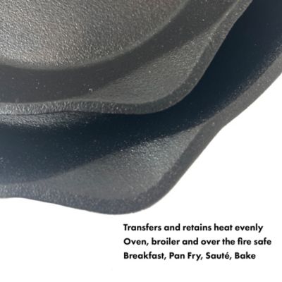 Image showing  12-in and 14-in Cast Iron Skillet Set