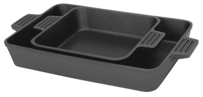 Bayou Classic 2 pc. Cast Iron Cake Pan Set, 8 in. and 9 in. x 13 in.