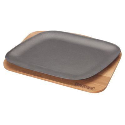 Bayou Classic 12 in. Black Enameled Fajita Pan withTrivet