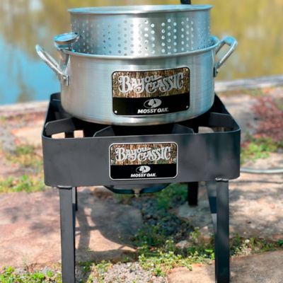 Image showing  Mossy Oak 14-qt Aluminum Fry Pot with Lid