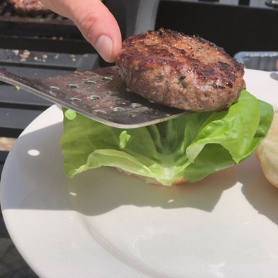 Image showing  Stainless Grill Spatula with Hardwood Handle