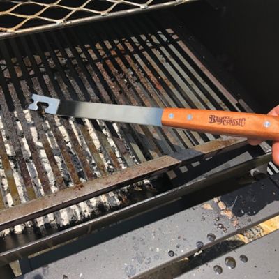 Image showing  Stainless Grill Tool with Hardwood Handle