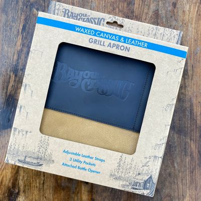 Image showing 5 th Bayou Classic Canvas Grilling Apron with Leather Pockets