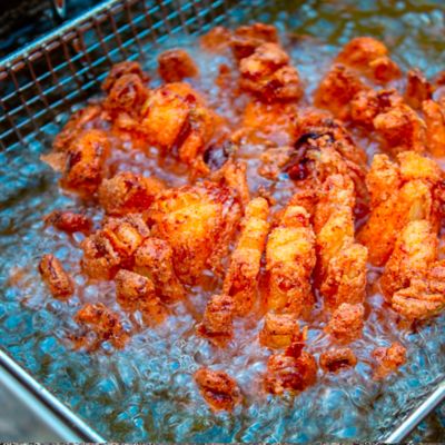 Image showing  Stainless Mesh Fry Basket for 2.5 gal Bayou Fryer