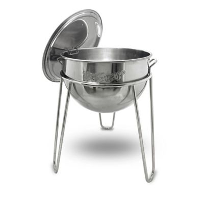 Bayou Classic 8 gal. Stainless Steel Kettle with Welded Stand