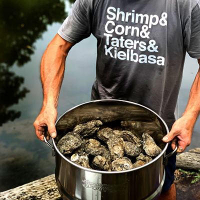 Image showing  Half Bushel KD Stainless Steel Steamer Kit