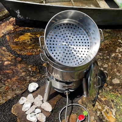 Image showing  Half Bushel KD Stainless Steel Steamer Kit