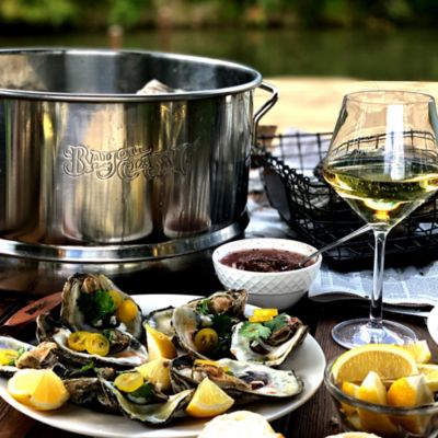 Image showing 5 th Bayou Classic Half Bushel KD Stainless Steel Steamer Kit