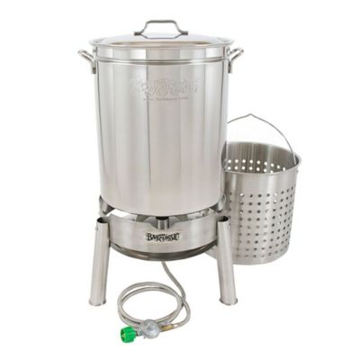 Bayou Classic 62 qt. Stainless Steam and Boil Cooker Kit