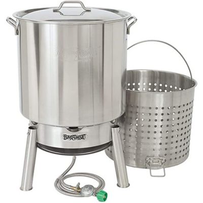 Bayou Classic 82 qt. Stainless Steam and Boil Cooker Kit