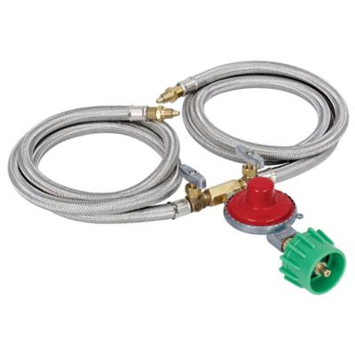 Bayou Classic 10 PSI Regulator, Dual Hose Assembly