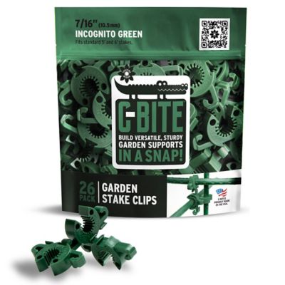 C-BITE Incognito Green C-BITE Stake Clips for 5/16 in. diameter stakes, 26 ct.