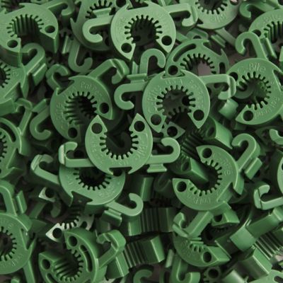 Image showing  10-12 mm Garden Plant Support Clips, Incognito, 1,000-Pack