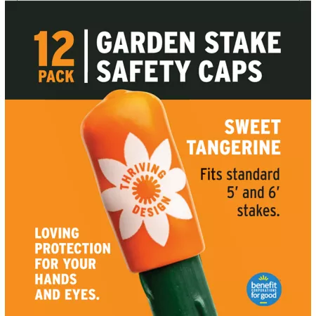 C-BITE Tang Stake Safety Caps 12 ct Plant Stakes