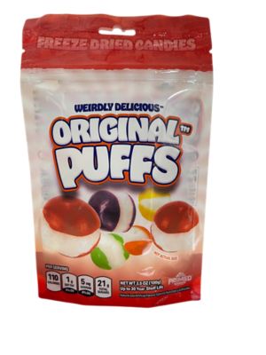 Weirdly Delicious Primed Warrior Original Freeze Dried Puffs, 3.5 oz.