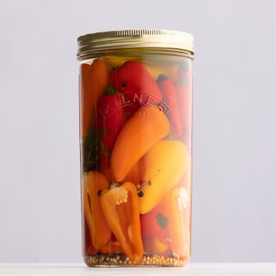 Image showing  Wide Mouth Canning Jars, 34 oz., Set of 6