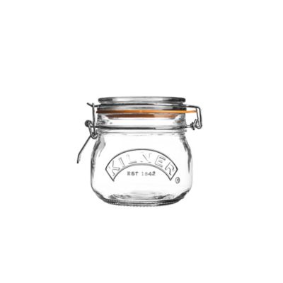 Image showing  Round Clip Top Jar 17 oz., Set of 6