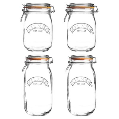 Kilner Round Clip Top Jars, Set of 4