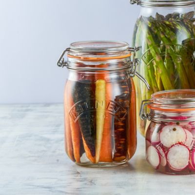 Image showing  Round Clip Top Jars, Set of 4
