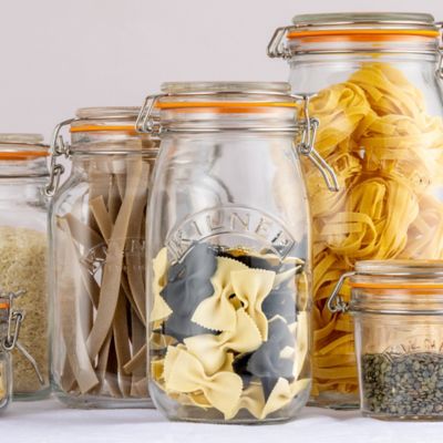 Image showing  Round Clip Top Jars, Set of 3