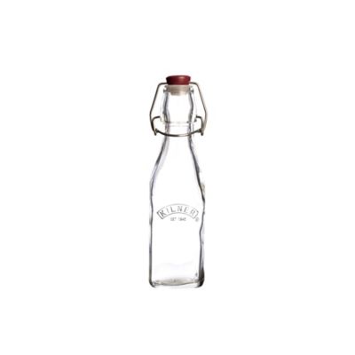 Image showing  Square Clip Top Bottle Multi-sized, Set of 6