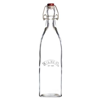 Image showing  Square Clip Top Bottle Multi-sized, Set of 6