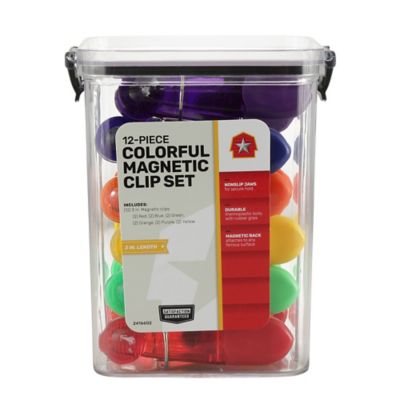 Image showing  Colorful Magnetic Clips, 3 in., 12-Pack