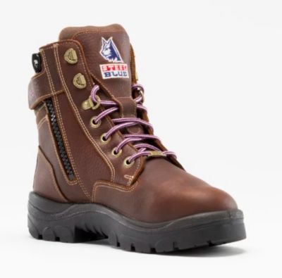 Steel Blue Women's Hobart Met Brown TPU PM EH Work Boots