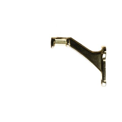 Image showing  2-3/8 in. Handrail Bracket Zinc Alloy Bright Brass