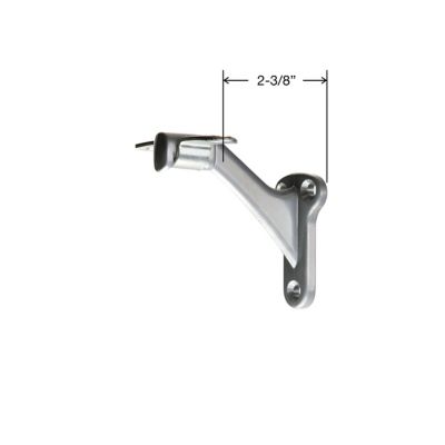 Image showing  2-3/8 in. Handrail Bracket Zinc Alloy Dull Chrome