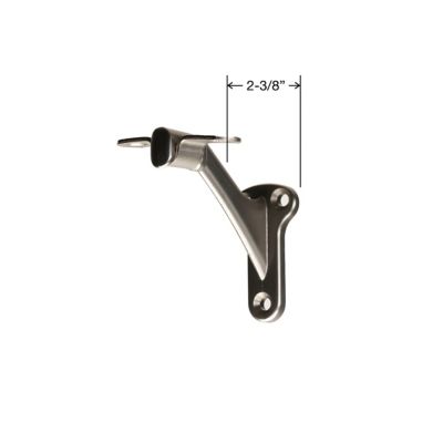 Image showing  2-3/8 in. Handrail Bracket Zinc Alloy Satin Nickel