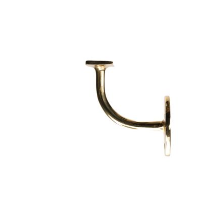 Image showing  2-3/4 in. Handrail Bracket Solid Brass Bright Brass