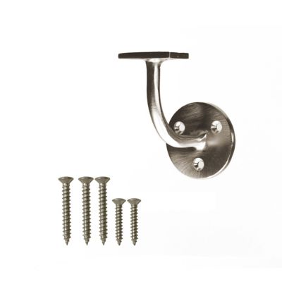 Image showing  2-3/4 in. Handrail Bracket Solid Brass Satin Nickel